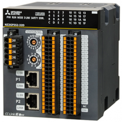 三菱cc-link NZ2GFCF1-32D 32點 DC24V（漏型）輸入，遠程模塊、FCN式